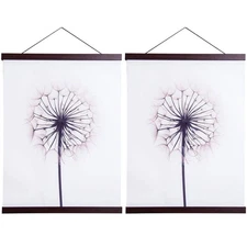 2 PK Magnetic Poster Hanger Frame Light Wood 20x26 20x28 20x30 Inch Art Print