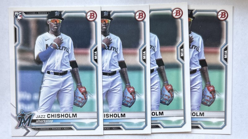 2021 Bowman Jazz Chisholm Rookie Card Lot (4) #71
