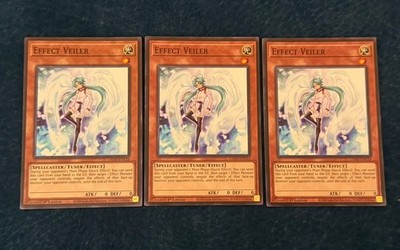 3x Effect Veiler Playset Yu-Gi-Oh! Legendary 5D's Decks (L5DD)