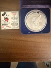 1987 Disney Rarities Mint “Mickey’s Magic” 5 oz .999 Silver Coin Serial No. 1942 — photo 1