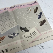 RETRO Womens Magazine Advert 40s Junk Journal Brochure Selby Show Saxone