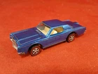1969 Hot Wheels Redline Custom Lincoln Continental Mark III blue Restored USA