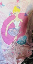A vintage Barbie ballerina Twin comforter