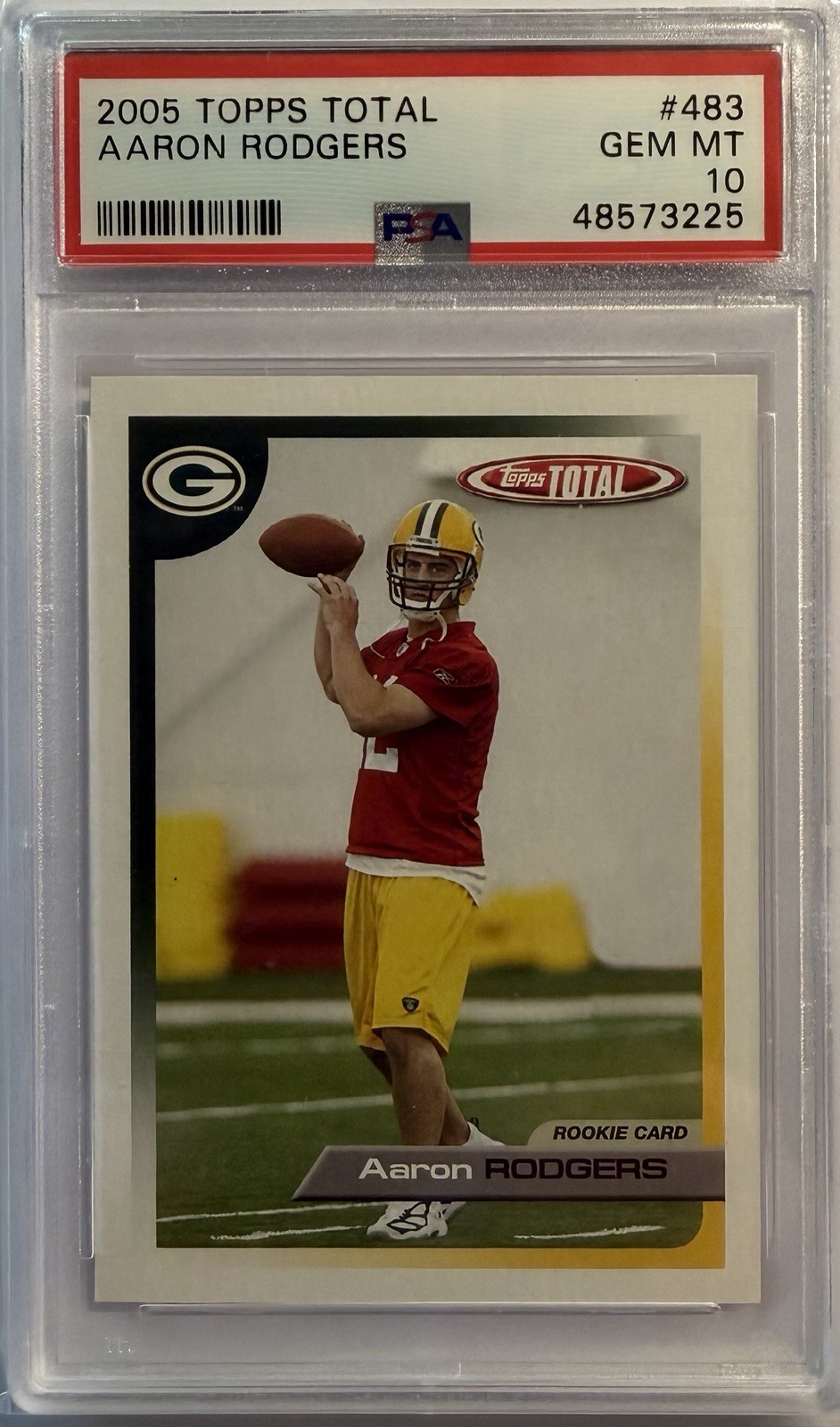 Aaron Rodgers #483 (Football Cards 2005 Topps Total) — is it worth grading?