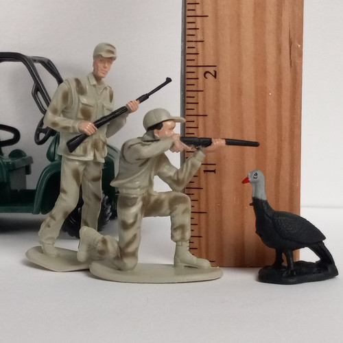 Popak New Ray Shotgun Hunters & Wild Turkey Figure Lot Vehicle, Army Men/ Model