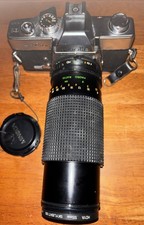 Vintage Minolta Camera SRT 202 With Strap And Lens