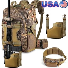 Adjustable Tactical Waist Belt Backpack Rifle Bow Hunting Outdoor Gear 40L