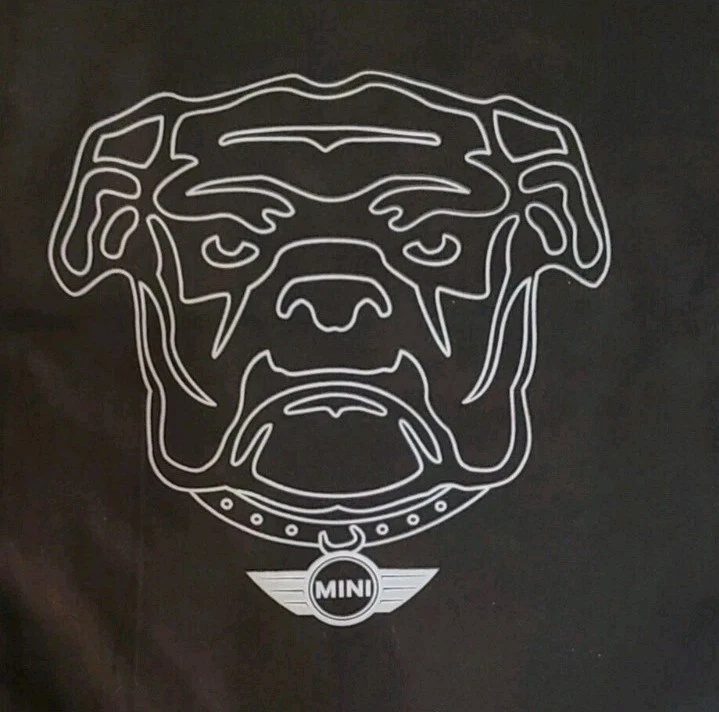 Mochila Mini Cooper Bulldog Spike Logo Cordón Coche de Carreras Accesorio Negro Foto 2 de 4