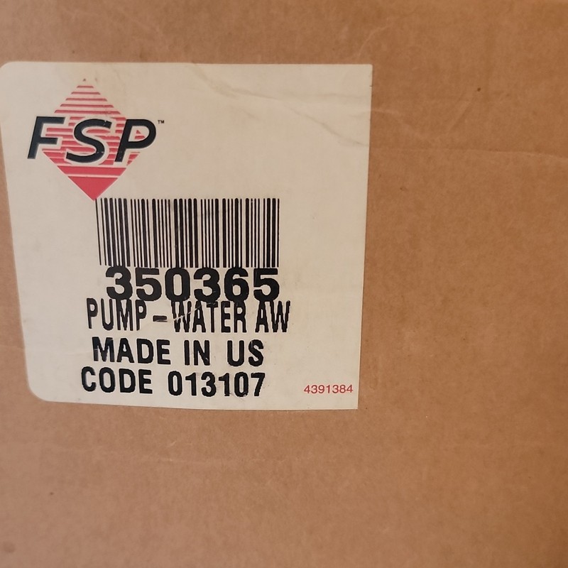 FSP Dishwasher Water Pump 350365 Replacement Part Beige/Silver