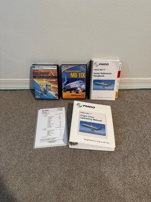 Microsoft Flight Simulator X Gold + PMDG MD-11X + Flight Crew Quick Ref Manuals