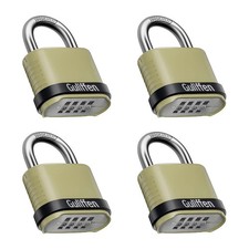 Outdoor Combination Lock Heavy Duty Weatherproof Combination Padlock 4 Pack Re