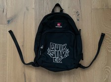 Quiksilver Black 14" High Small Backpack "2" Zipper Compartments