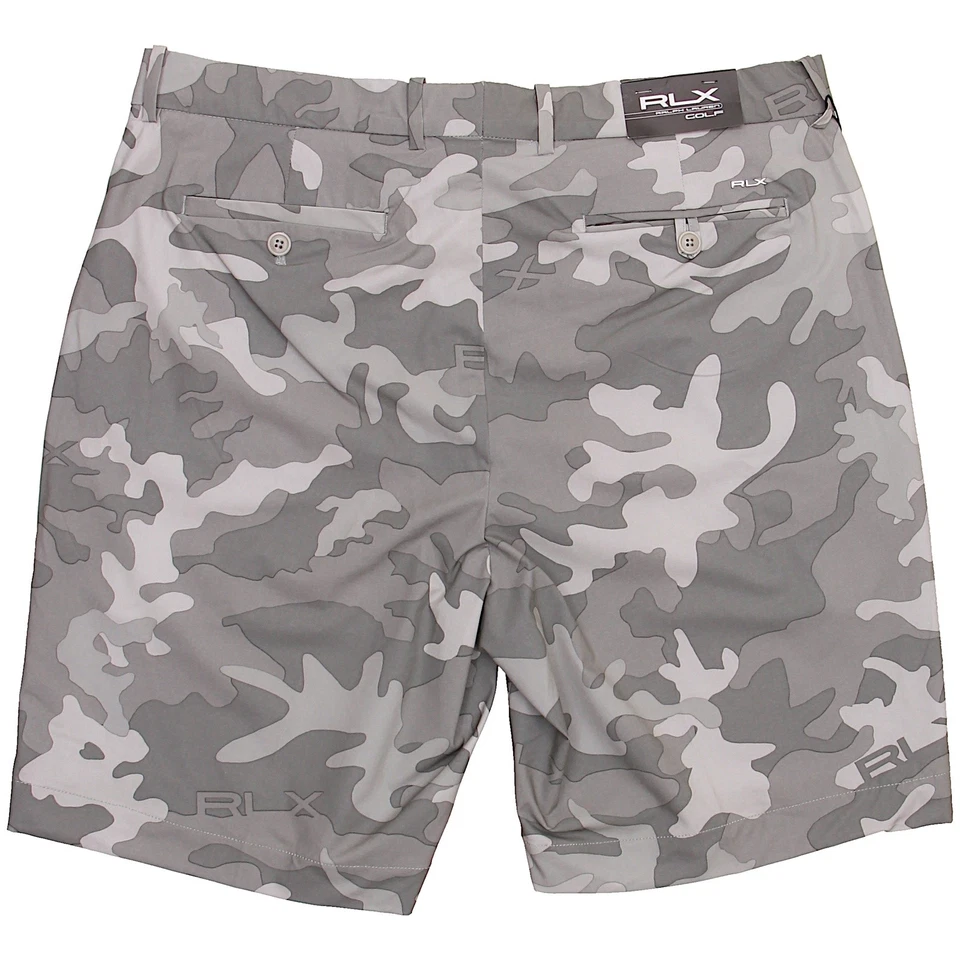 RLX Ralph Larent Golf Shorts Gray Sz 34 - Camo Print - Zipper Fly - Image 4 of 4