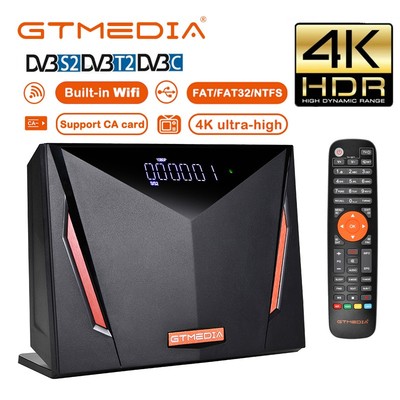 4K Digital ATSC-C Satellite TV Receiver Box HDMI USB DVR Recording Media Player
