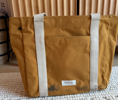 Native Union W.F.A. Tote Bag Pro, Yellow, blemish!