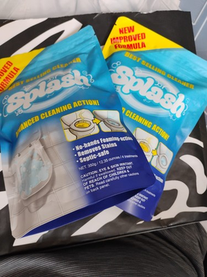 #ad #ad Splash 2 PACK Foaming Advanced Cleaner 350g 12.35oz Toilet Bowl Cleaning Powder $27.99