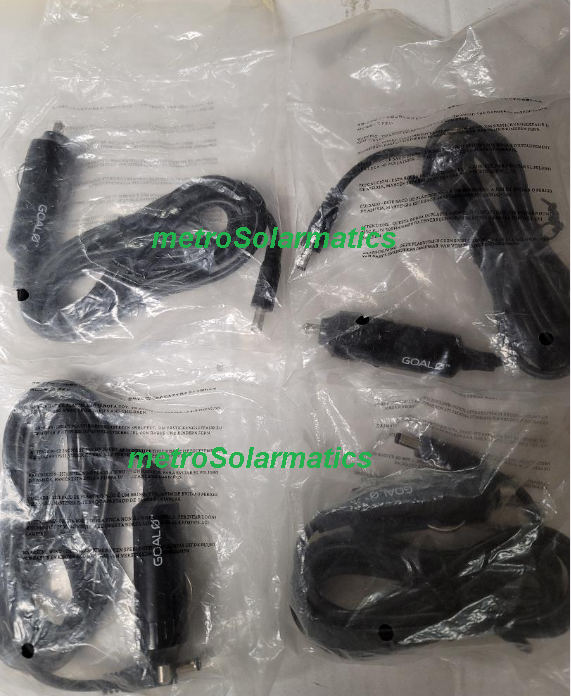 Goal Zero 12V CAR CHARGER Escape, Gobe, Scout Power Stations w/4.7mm
