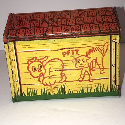 Vintage 1950's Pooch The Pop Out Pup Tin Litho Dog House. | eBay