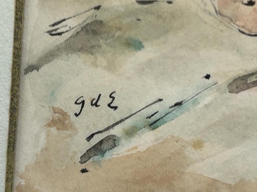 Georges D'ESPAGNAT (1870-1950) "Fleurs" watercolor on paper, signed - Picture 3 of 6