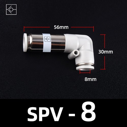 4mm - 12mm Plastics Non Return Valve Push in Straight & Elbow Connector Compact - Picture 13 of 15