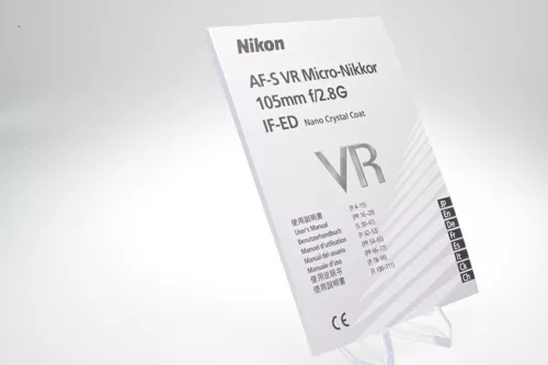 Nikon AF-S VR Micro-Nikkor 105mm f2.8 G IF-ED User's Manual #G852
