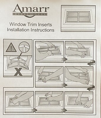 4 Inserts De Porte De Garage Amarr Stockton Gris – Panneaux Longs, Peignables