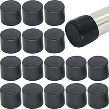 16Pcs 1 Inch (25mm) Round Rubber Chair Leg Tips Caps, Chair Table Leg Covers