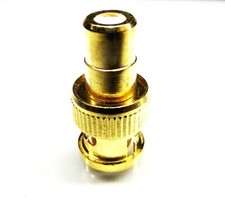 From OZ Quality 1PC RCA Female to BNC Male Plug Adapter Connector Coax FREEPOST