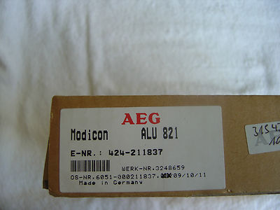 NIB AEG Modicon CPU Module      ALU 821     6051-042.211837