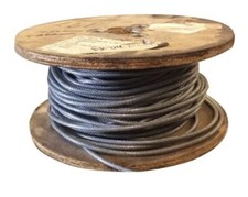 Boat Tiller Cable Clear vinyl coated tested 1000 lb 3/16" OD. 10 Feet