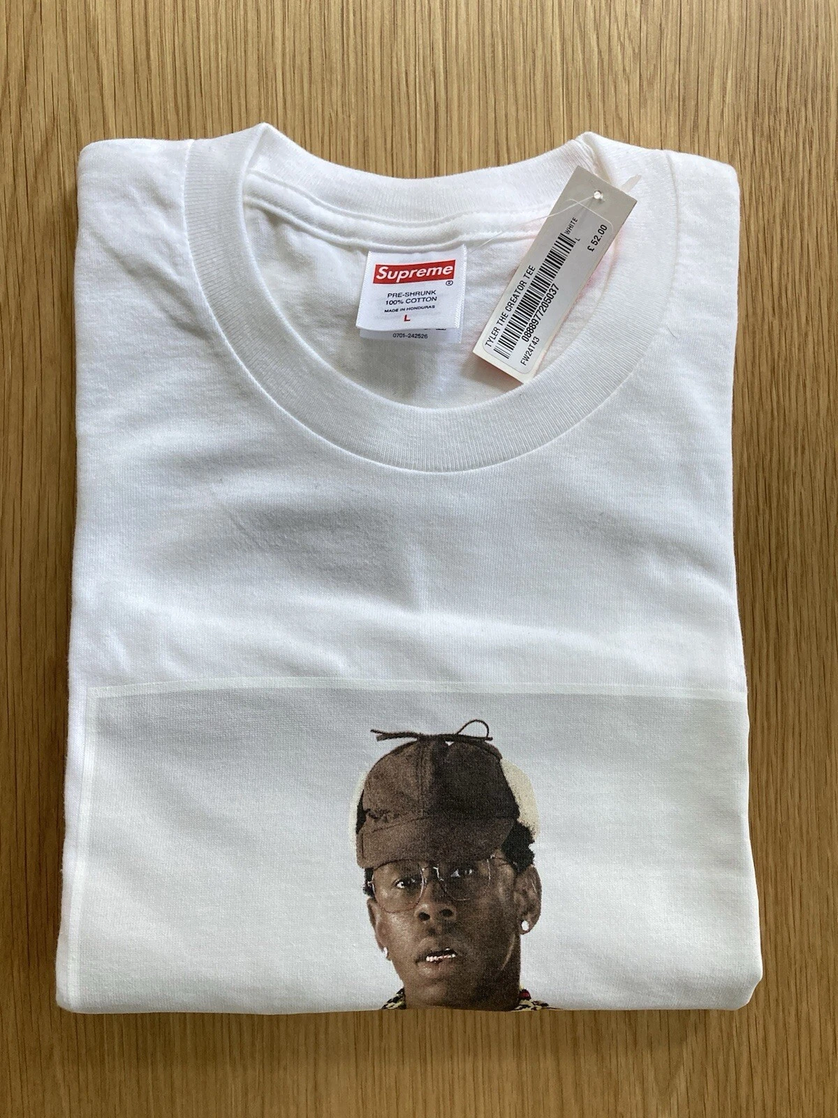 Tee shirt photo Supreme Tyler The Creator BLANC taille L neuf EN MAIN
