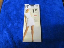 Vintage Pretty Polly 15 Denier Tights  Medium,  Dusky Black  2 way stretch !!