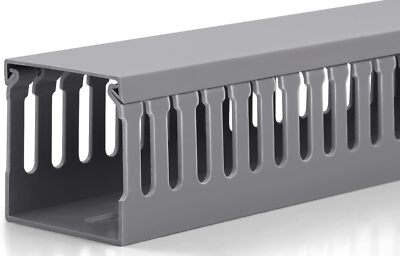 Grey Cable Management Cover 2 Pack 39In X 2In X 2In For Cables And Wires
