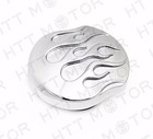 HTTMT GAS CAP CHROME FLAME CUSTOM FOR HARLEY 84 15 FUEL TANK SCREW IN
