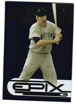 Ted Williams 2005 Donruss Zenith Epic MLB Blue Card #E-20 Numbered 307/350