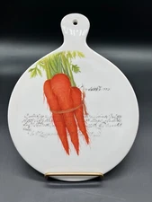 Effetti d'Arte Ceramic Trivet Farmhouse Rustic Bundled Carrots Handmade in Italy