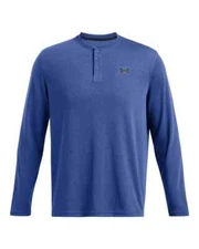 Under Armour Expanse Henley Long Sleeve Shirt Men's Size Large Tech Blue NEW