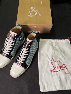 CHRISTIAN LOUBOUTIN RED BOTTOMS SNEAKERS LOUIS FLAT 46.5 US 13.5