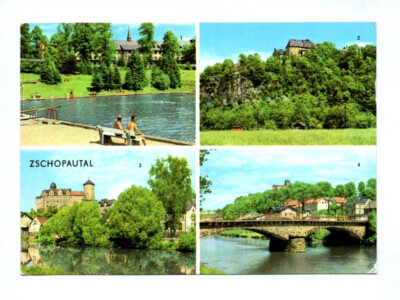 Postcard Zschopautal Wolkenstein Warmbad Bad uns Sanatorium 1976