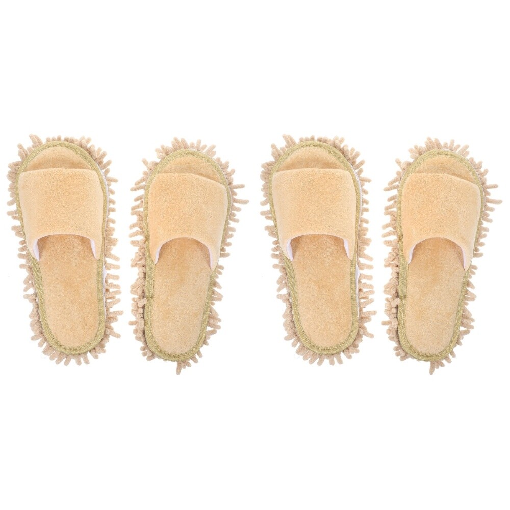 APL 2 Paia Pantofole Unisex Pulizia Pavimenti Mop Pantofole Uomo Pantofole