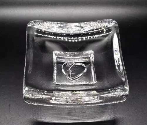 Kosta Boda Glass Trinket Dish by Bertil Vallien - Days of Week Series - Saturday