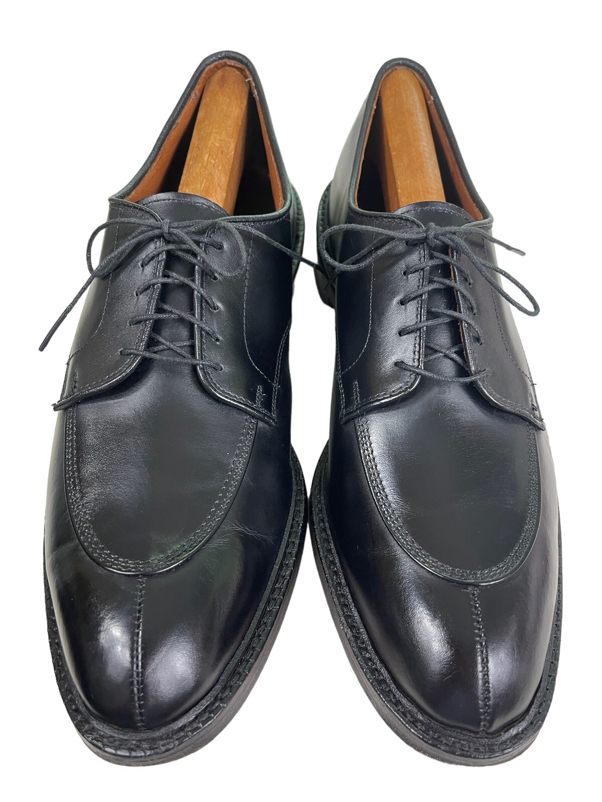 ALLEN EDMONDS WALTON, BLACK SPLIT TOE OXFORDS, SI… - image 1