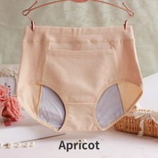5PCS Lady Cotton Brief Underwear High Waist with Pocket Panties Comfortable Soft