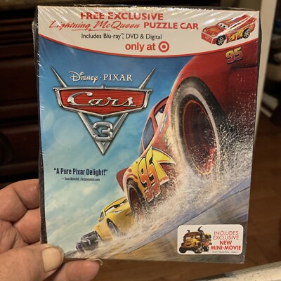 NEW Cars 3 Blu-Ray + DVD + Digital Disney Pixar movie