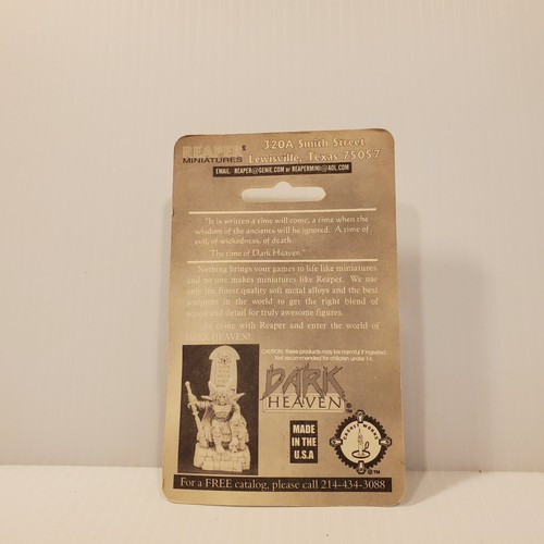 Mini Figura Reaper Miniatures Darby Darkleaf #02110 Dark Heaven Legends RPG D&D - Imagen 2 de 2
