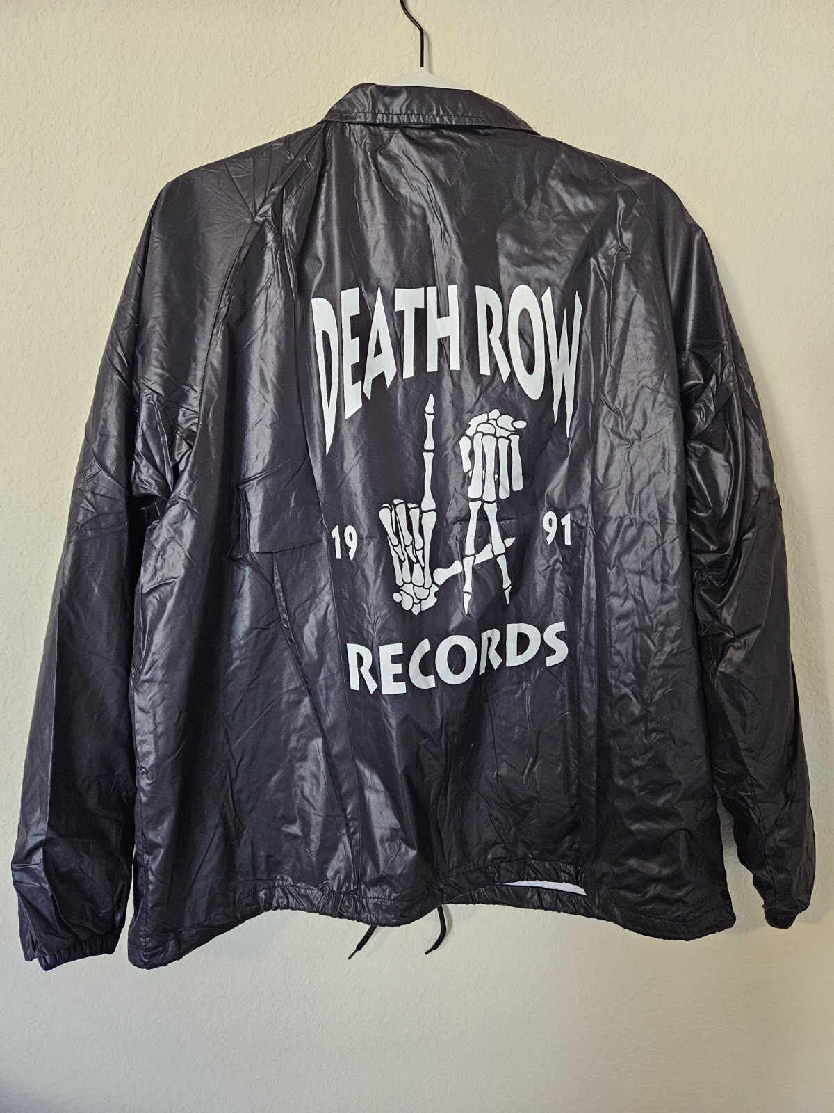 FILA Giacca a vento uomo Death Row Records nera taglia media moda Nova uomo