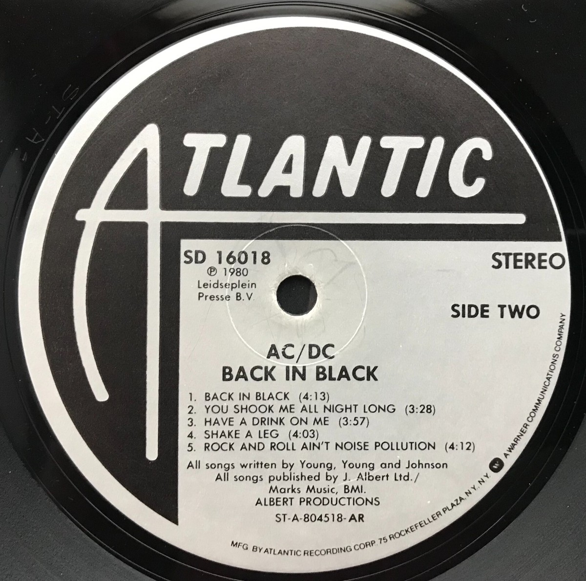 その他 LP AC/DC Back In Black P10906A ATLANTIC /00260 AC/DC BACK IN BLACK 1980 ATLANTIC P10906A JAPAN LP OBI