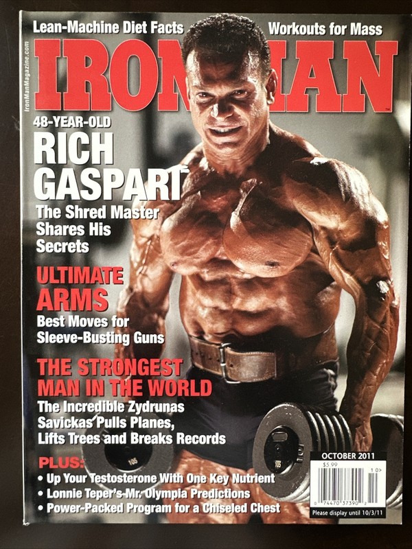 Iron Man October 2011 48 Year Old Rich Gaspari The Shed Master Shares His Secret