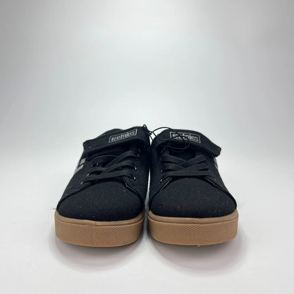 Etnies Zapatos de Patinaje Atléticos Informales de Gamuza de Parte Superior Baja Negros Gancho y Lazo Juveniles Talla 3 Foto 3 de 4