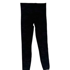Spanx Camo Leggings Womens Medium Gray Seamless Compression Slimming